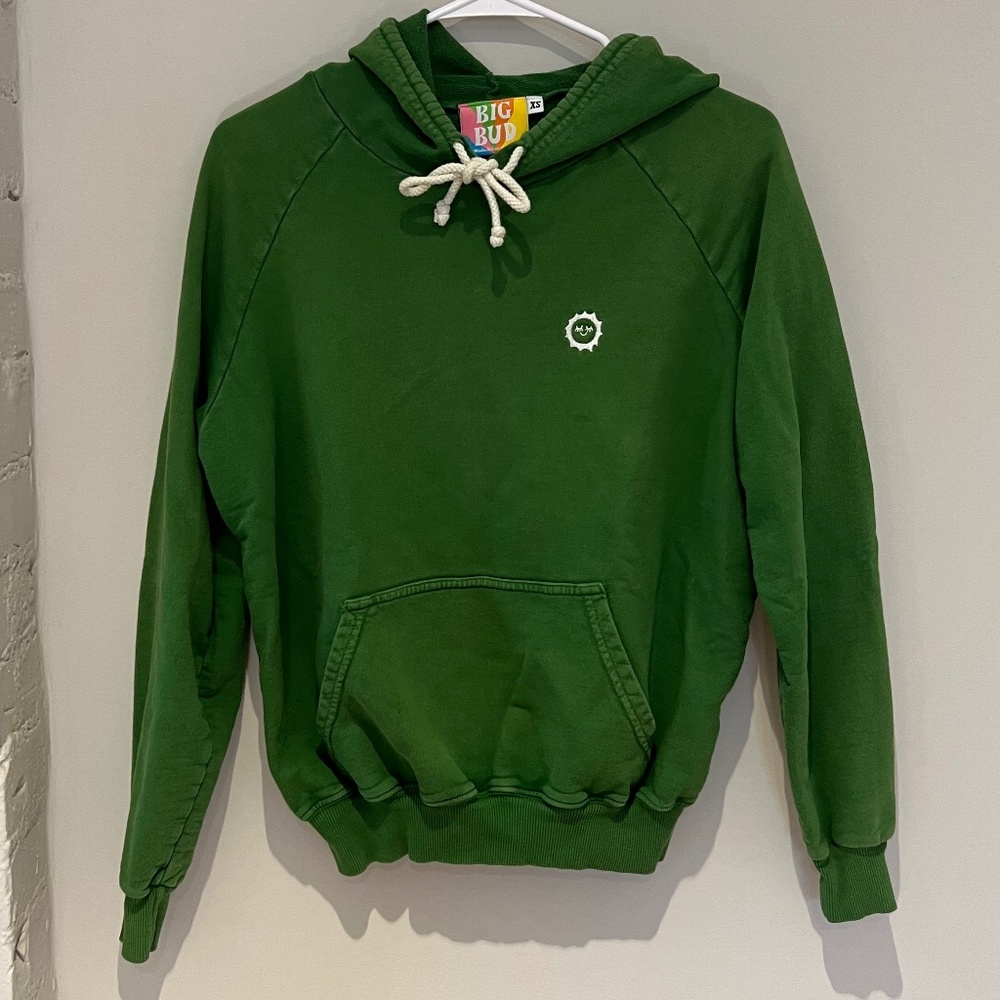 Big Bud Press Lightweight Hoodie in Forest Green